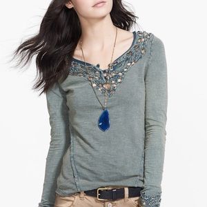 Free People Blue Luna Top